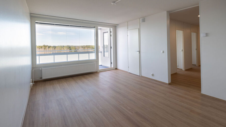 Olohuone, näkymä eteiseen